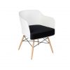 Cadeira | Contemporânea | Elegante | Branca | Perfil | E.CAD-15