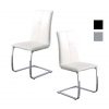 Cadeira | Sala De Jantar | Cadeiras Modernas Brancas | Contemporânea | Conjunto de Duas | J.CDA-6