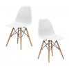 Cadeiras Para Sala De Jantar | Clássico Design | Conjunto de 2 | Brancas | J.CDA-35