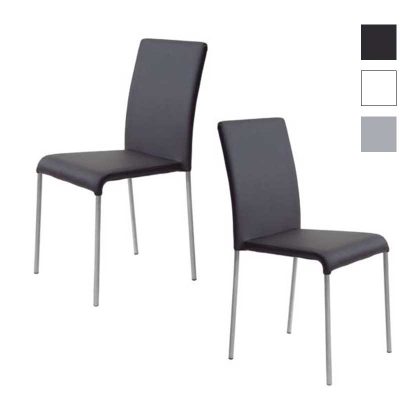 Cadeiras Para Sala De Jantar | Pretas | Design Intemporal | Conjunto 2 | J.CDA-3