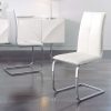 Cadeira | Sala De Jantar | Cadeiras Modernas Brancas | Contemporânea | Conjunto de Duas | J.CDA-6